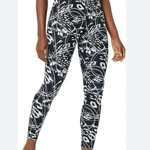NWT SIZE S EleVen by Venus Williams Black and White Leggings with Bold Print